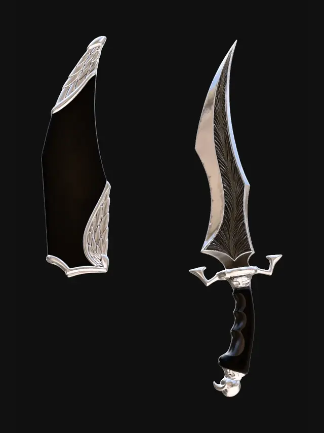 3D model for 羽纹幻刃设计图