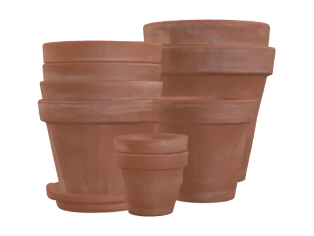 3D model for Stacked Terracotta Pots