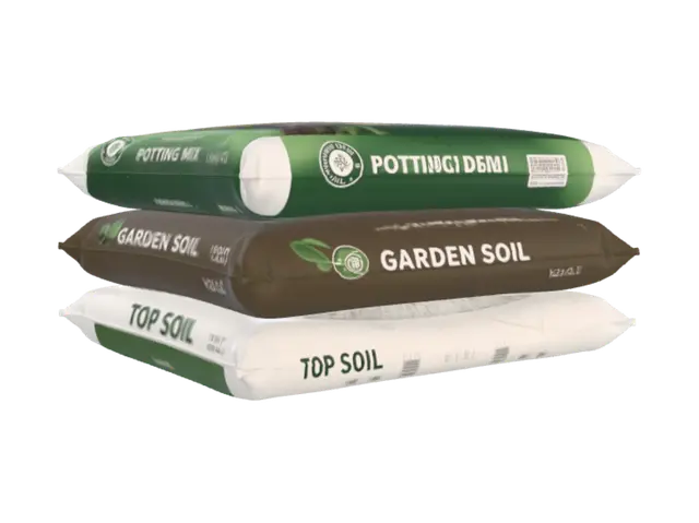 3D model for Stacked Potting Mix, Garden Soil and Top Soil Bags