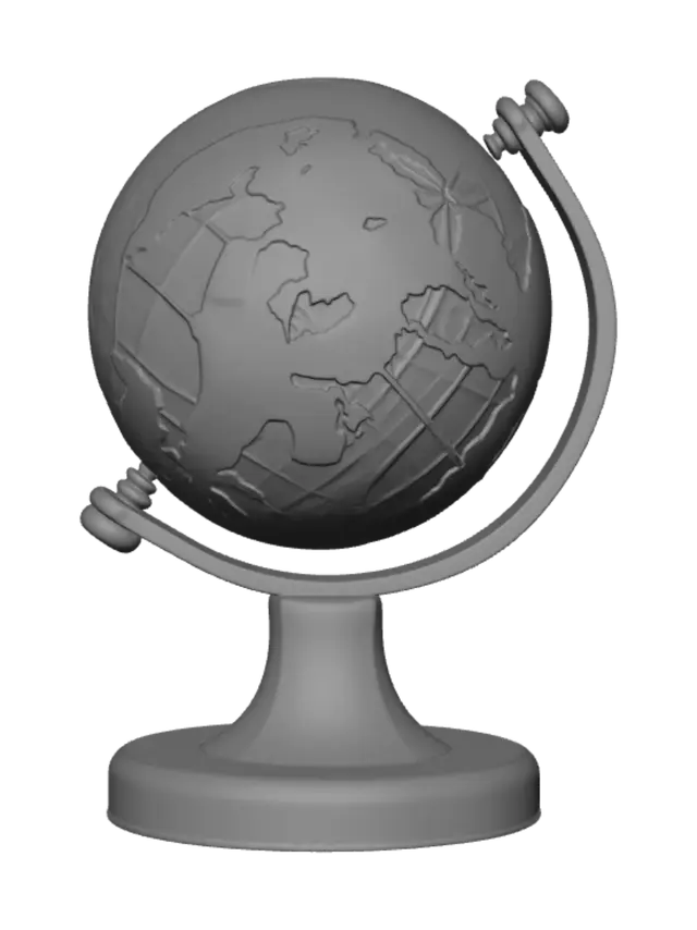 3D model for Cracked Globe