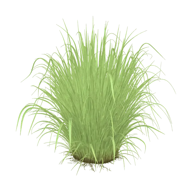Emerald Grass Tuft 3D model, vytvořený pomocí AI