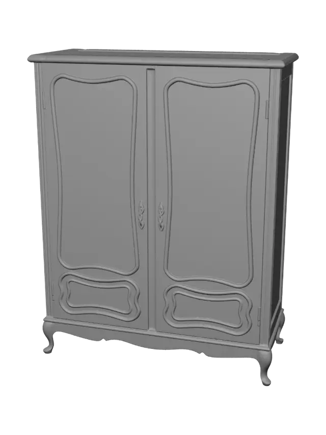 3D model for Ornate French Armoire