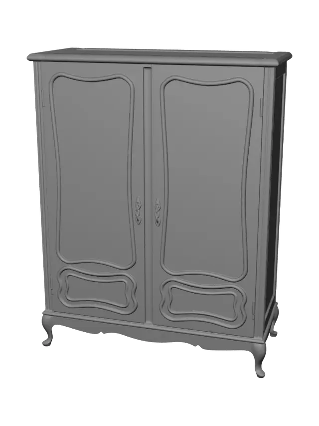 3D model for Ornate French Armoire