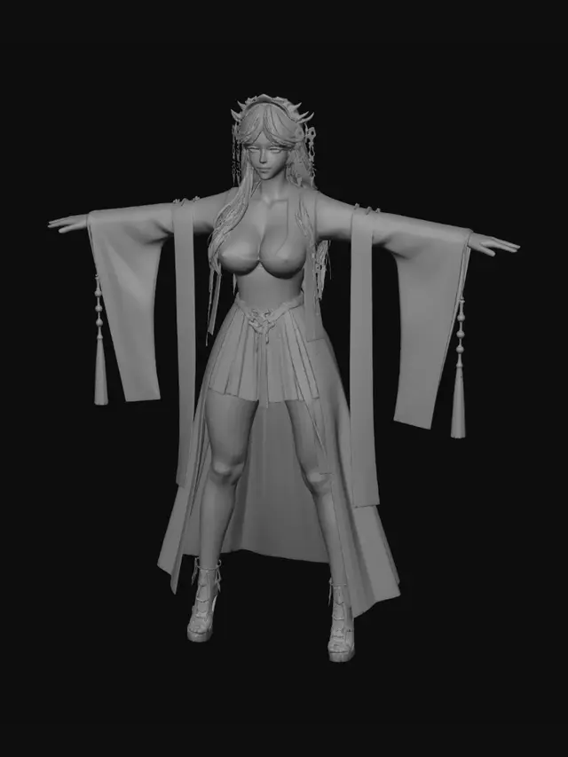 3D model for Empress of Golden Silk