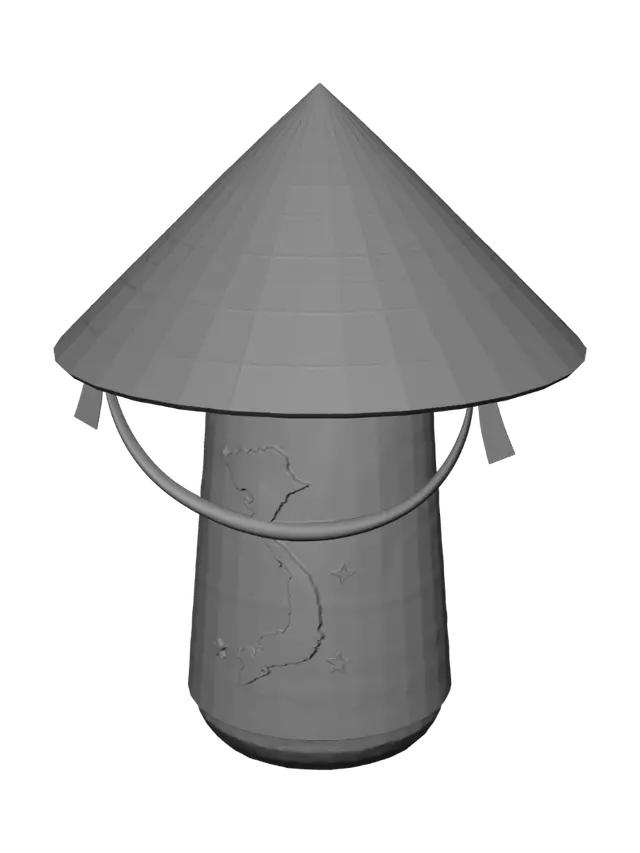 3D model for Vietnamese Conical Hat Lamp