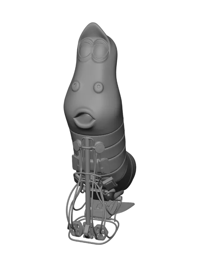 3D model for The Trapped Worm