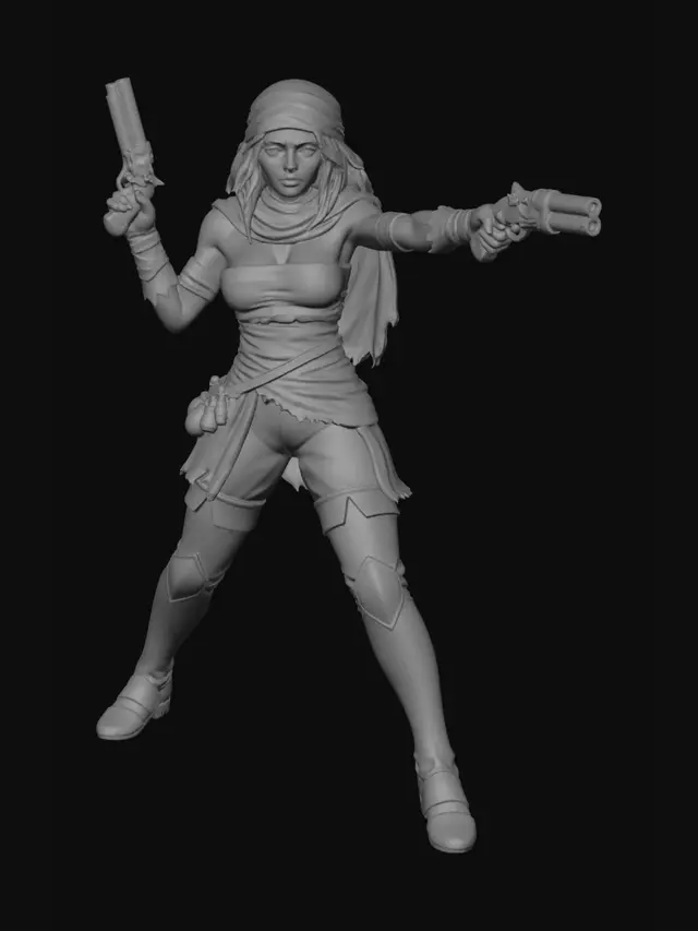 3D model for Desert Gunslinger