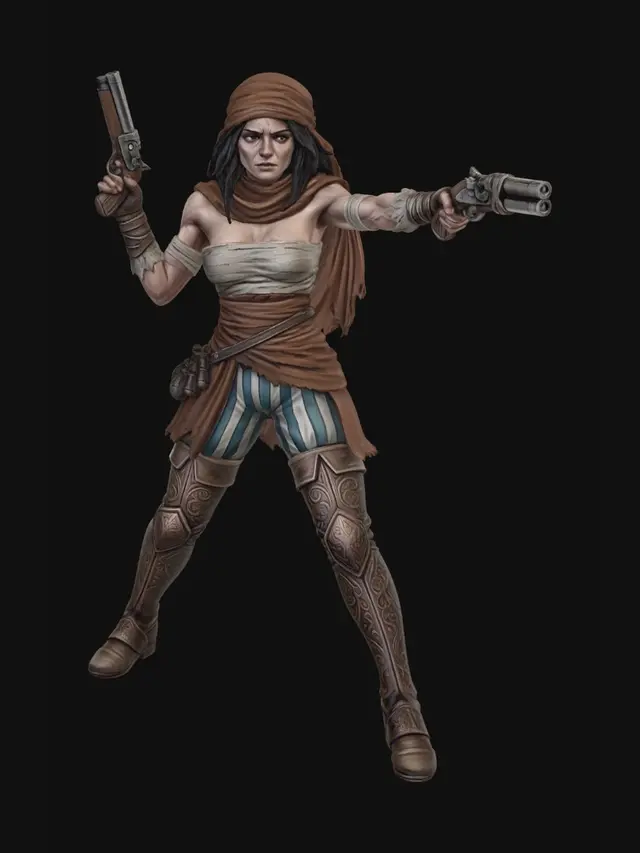 3D model for Desert Gunslinger