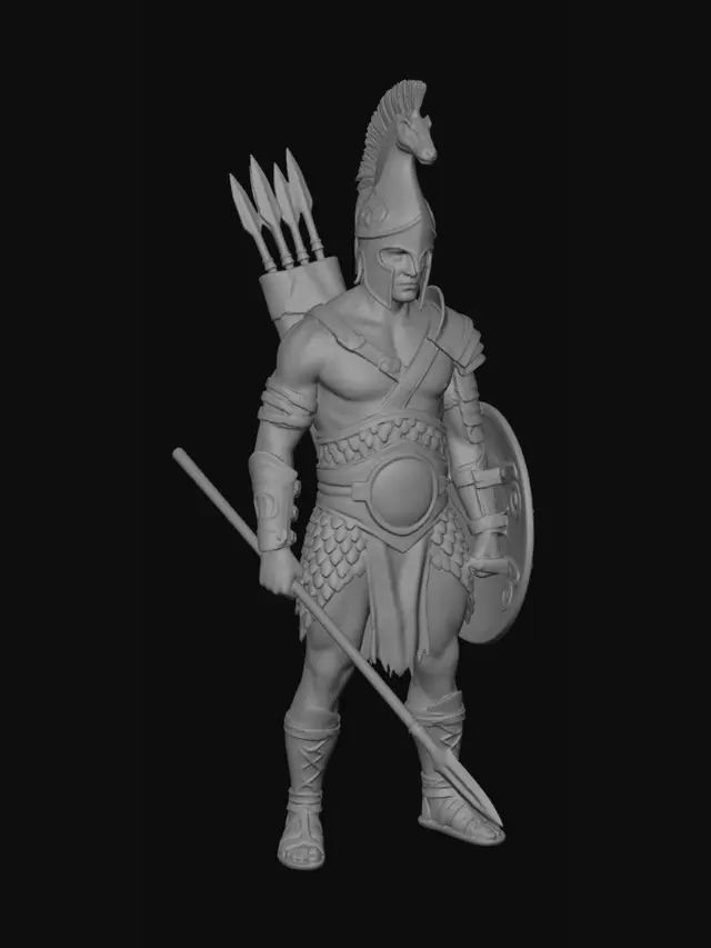 3D model for Spartan Hoplite