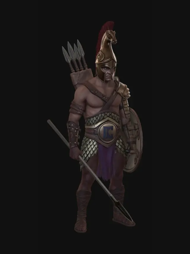 3D model for Spartan Hoplite