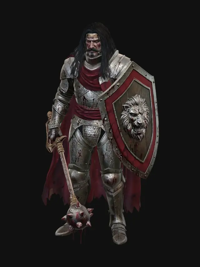 3D model for Crimson Lion Knight