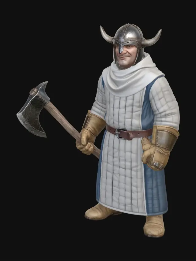 3D model for Viking Axeman