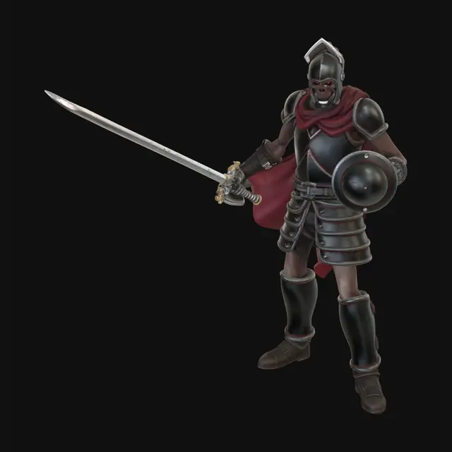 3D model for Crimson Sentinel