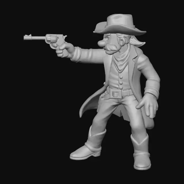 3D model for Cowboy Duelist