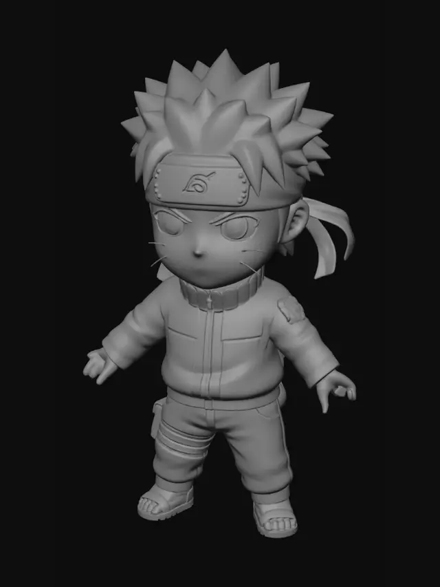 3D model for Chibi Naruto Sticker