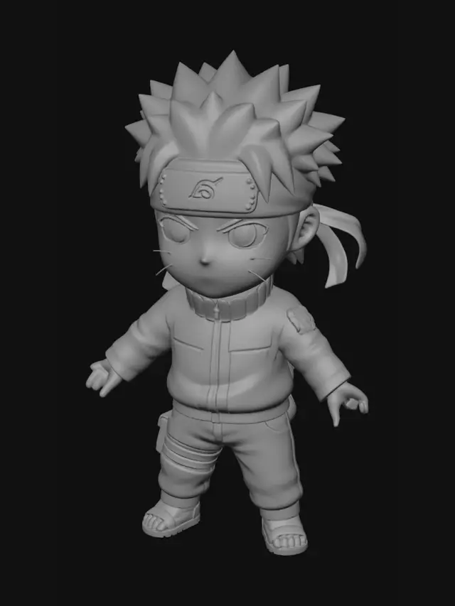 3D model for Chibi Naruto Sticker