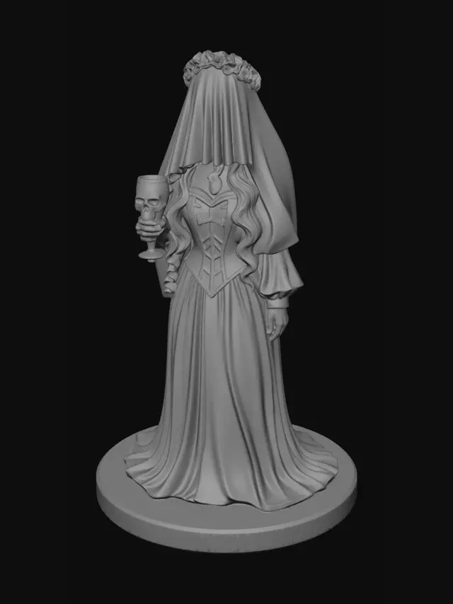 3D model for Veiled Gothic Empress