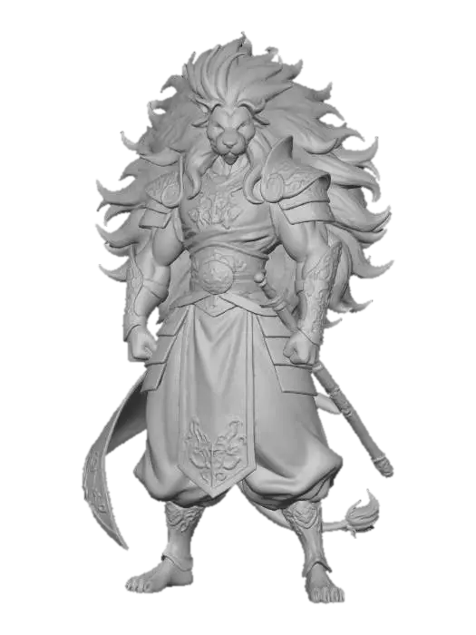 3D model for Lion Warrior Majesty