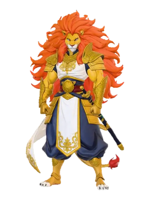3D model for Lion Warrior Majesty