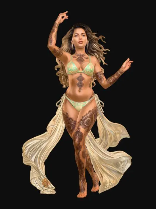 3D model for Henna Dancer
