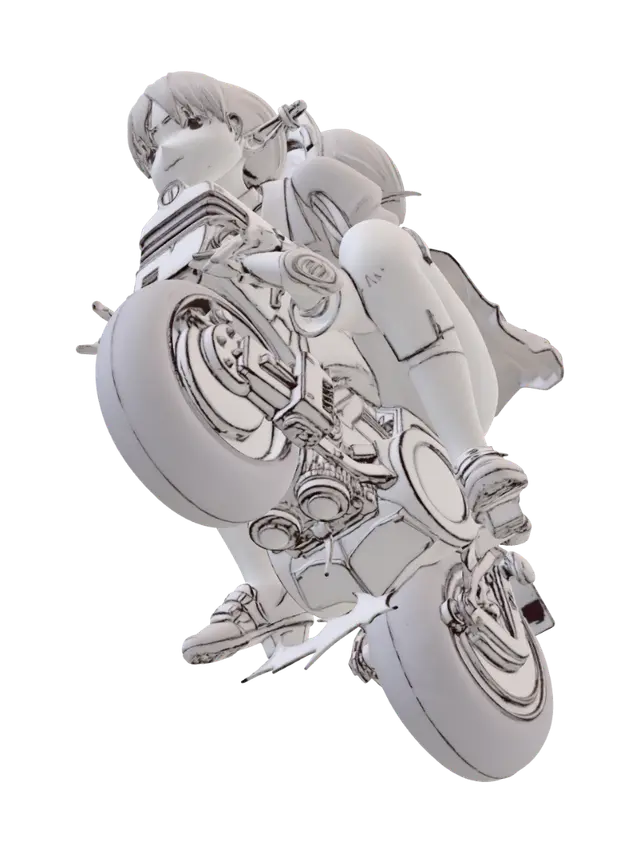 3D model for Wheelie Queen