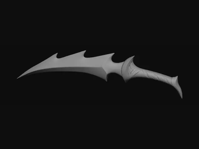 3D model for Moonlit Serrated Dagger