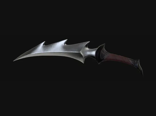 3D model for Moonlit Serrated Dagger