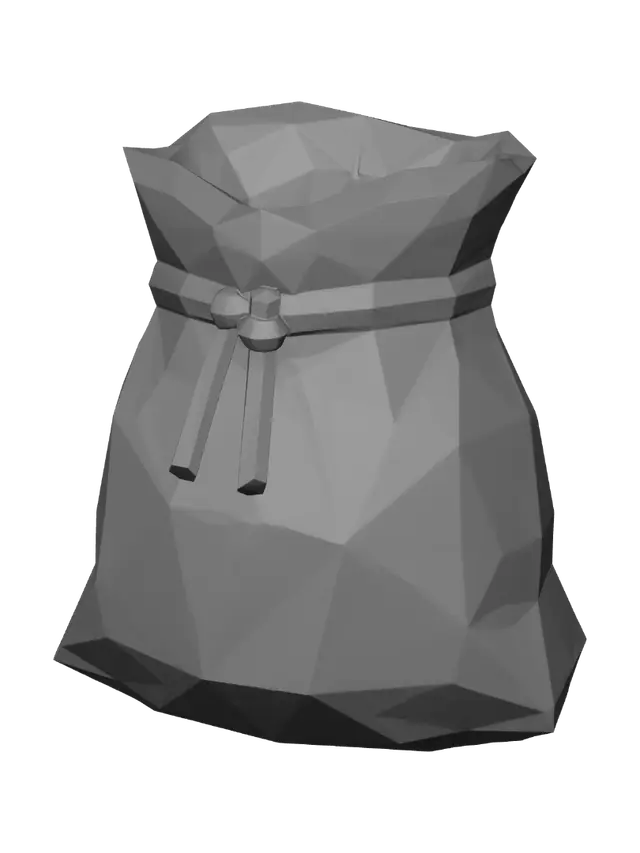 3D model for Geometric Golden Pouch