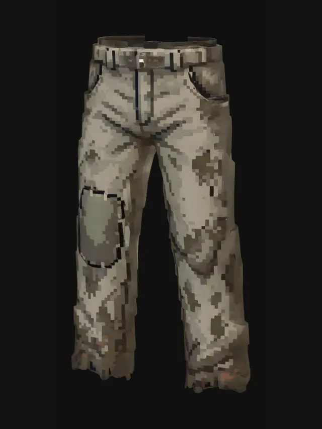 3D model for Mud-stained cargo pants