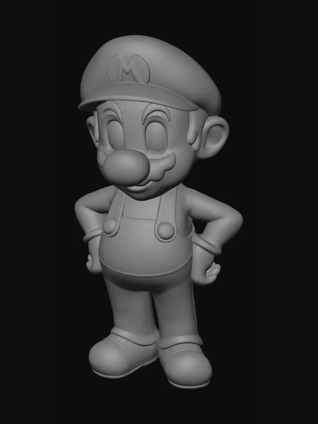 3D model for Mario avec de la couleur