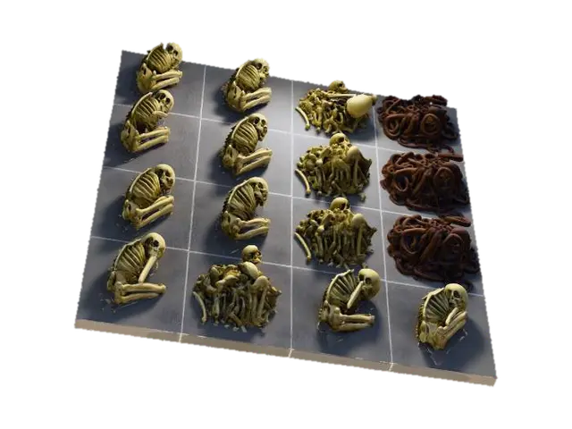 Mortality Grid - Mortal 3D model, vytvořený pomocí AI