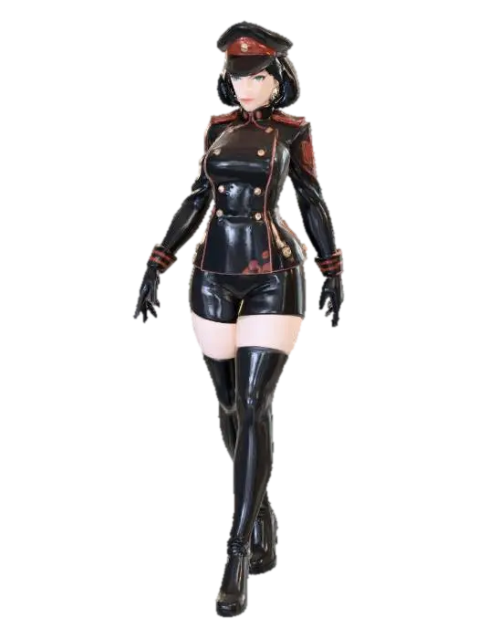 Military Elegance - Elite 3D model, vytvořený pomocí AI