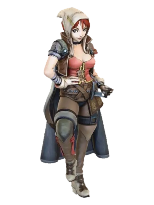 3D-модель Steampunk Engineer, сгенерированная ИИ