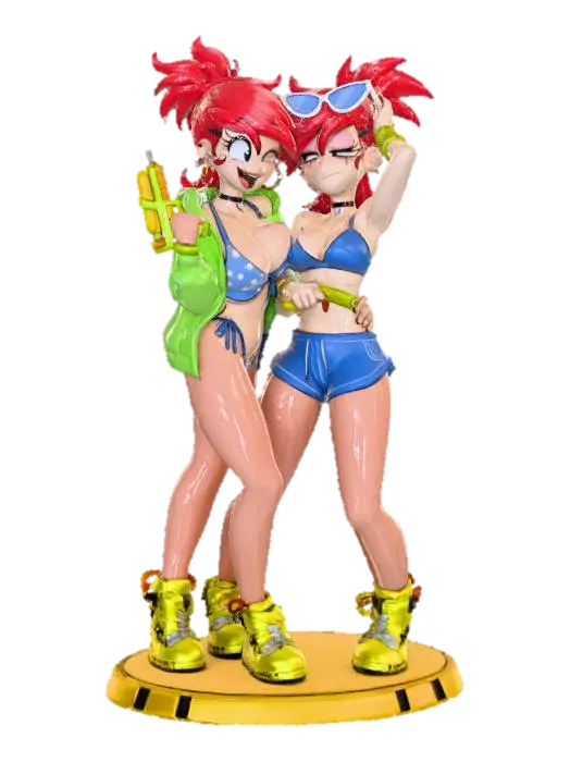 Summer Splash Duo 3D model, vytvořený pomocí AI