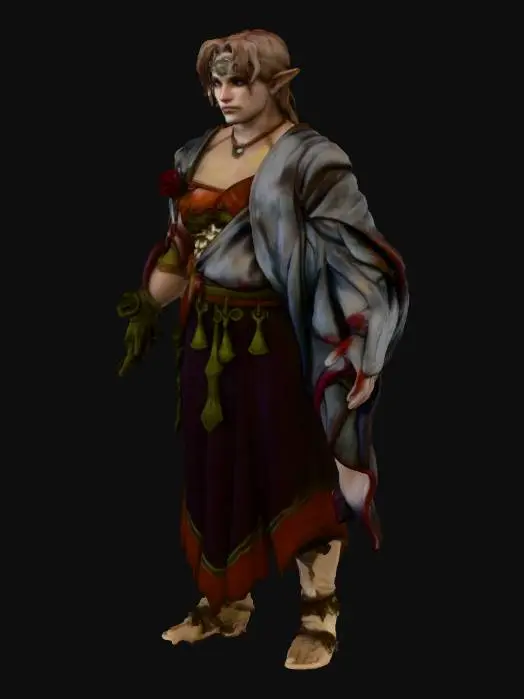 3D model for Enigmatic female Warrior