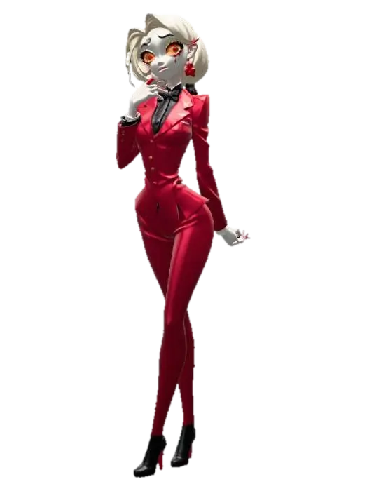 Crimson Charlie - Protagonist 3D model, vytvořený pomocí AI