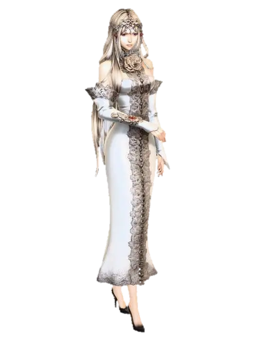 Ivory Rose Empress - Elite 3D model, vytvořený pomocí AI