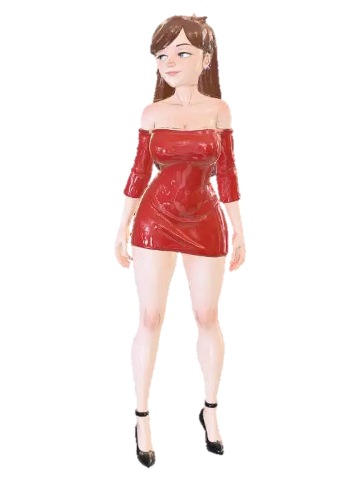 Cinema Glamour - Actor 3D model, vytvořený pomocí AI