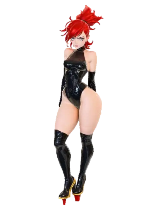 Fiery Spirit - Power 3D model, vytvořený pomocí AI