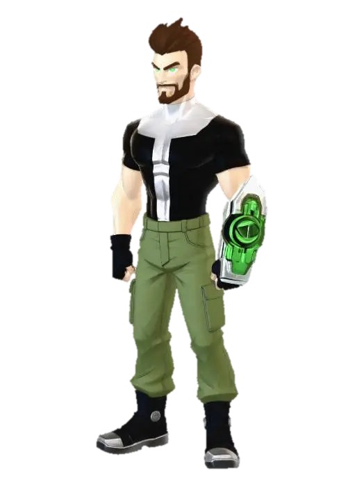 Radiant Gauntlet - Ben10 3D model, vytvořený pomocí AI