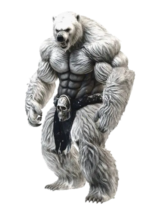 Frostborne Berserker - Grimdark 3D model, vytvořený pomocí AI