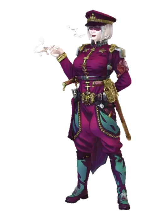 Crimson Smoke Lieutenant - Coat 3D model, vytvořený pomocí AI