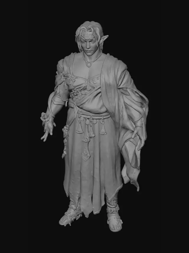 3D model for Enigmatic female Warrior
