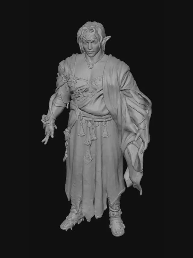 3D model for Enigmatic female Warrior