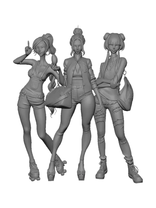 3D model for Trendy Trio