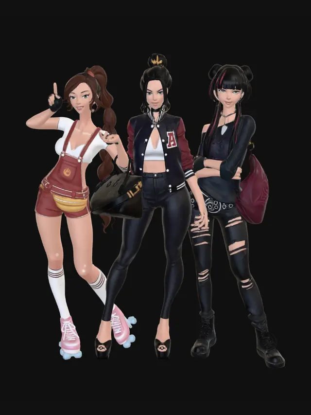 3D model for Trendy Trio