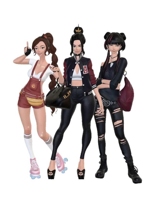 3D model for Trendy Trio