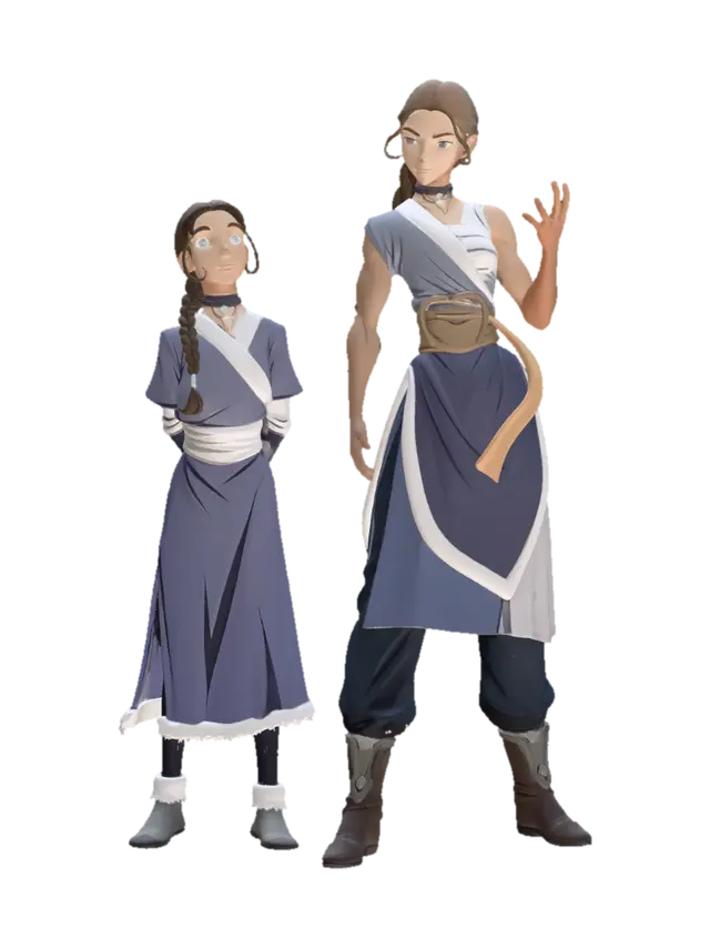 Generations of the Water Tribe-3D-modell, genererad av AI