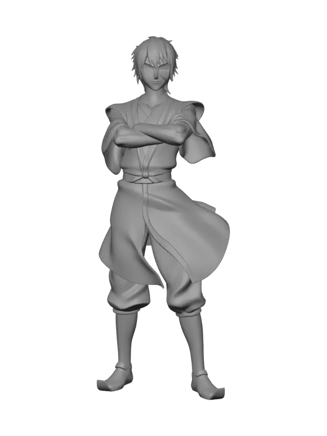 3D model for Scarred Fire Nation Warrior