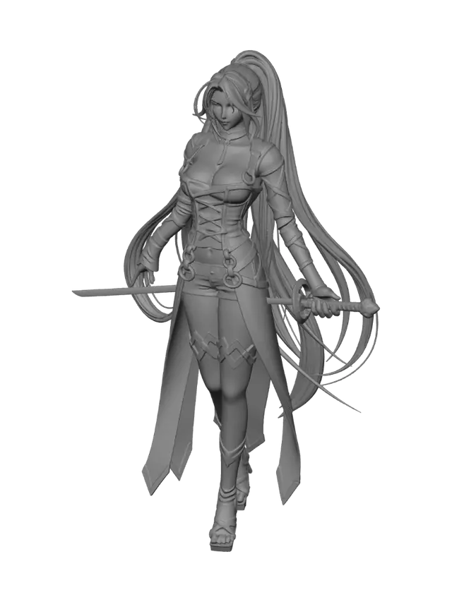 3D model for Scarlet Saber